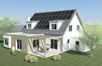 Neubau des ersten Sonnenhauses in Osnabrück