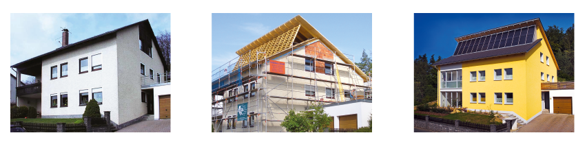 Altbau-Solarisierung mit Firstverlängerung - Bild: Sonnenhaus-Institut, Architekturbüro Dirschedl