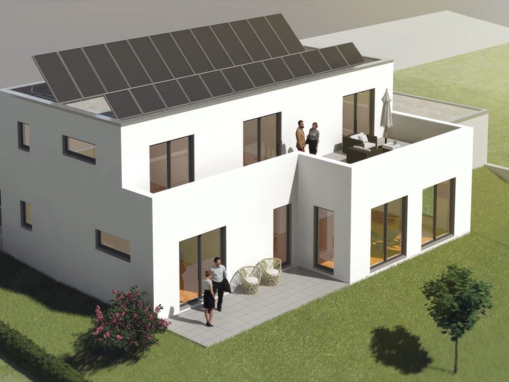 Neubau eines Einfamilienhauses als Sonnenhaus in Melle