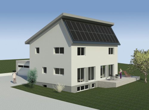 Neubau eines Einfamilien-Sonnenhauses in Rheden